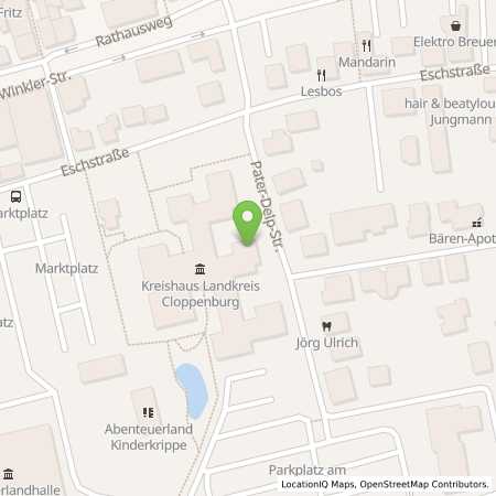 Standortübersicht der Strom (Elektro) Tankstelle: EWE Go GmbH in 49661, Cloppenburg