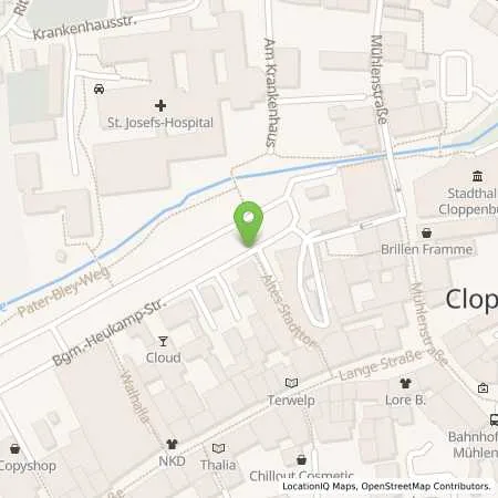 Standortübersicht der Tankstelle EWE Go GmbH in 49661 Cloppenburg