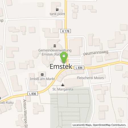 Standortübersicht der Strom (Elektro) Tankstelle: EWE Go GmbH in 49685, Emstek