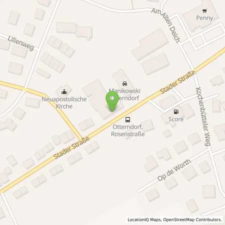 Standortübersicht der Tankstelle EWE Go GmbH in 21762 Otterndorf