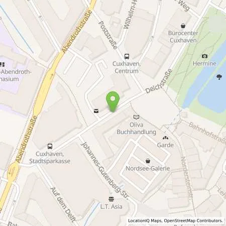 Standortübersicht der Tankstelle EWE Go GmbH in 27478 Cuxhaven