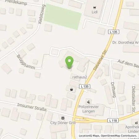 Standortübersicht der Tankstelle EWE Go GmbH in 27607 Langen