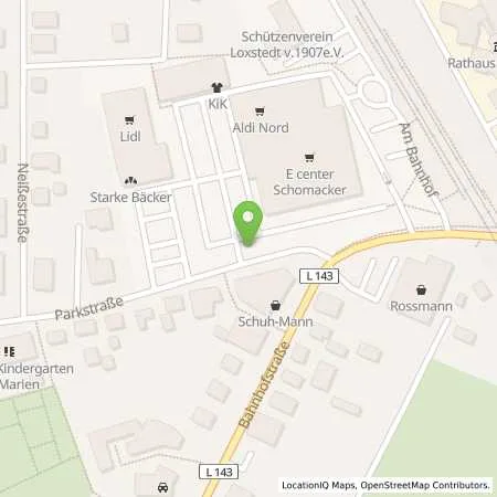 Standortübersicht der Tankstelle EWE VERTRIEB GmbH in 27612 Loxstedt