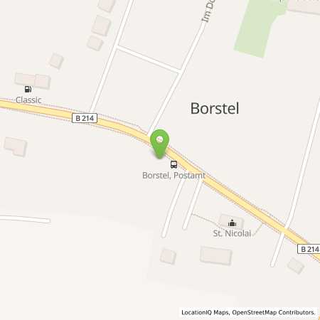Standortübersicht der Strom (Elektro) Tankstelle: innogy SE in 27246, Borstel