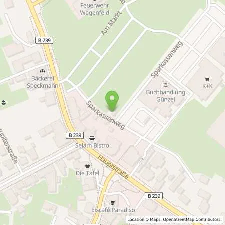 Standortübersicht der Tankstelle Stadtwerke EVB Huntetal GmbH in 49419 Wagenfeld