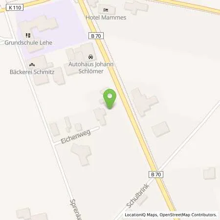 Standortübersicht der Tankstelle EWE Go GmbH in 26892 Lehe