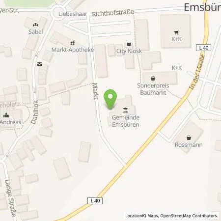 Standortübersicht der Tankstelle Stadtwerke Schüttorf - Emsbüren GmbH in 48488 Emsbüren