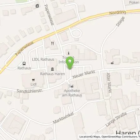 Standortübersicht der Tankstelle innogy SE in 49733 Haren