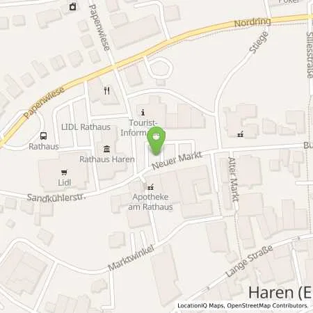 Standortübersicht der Tankstelle innogy SE in 49733 Haren