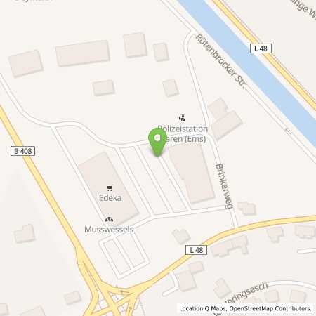 Standortübersicht der Strom (Elektro) Tankstelle: EWE Go GmbH in 49733, Haren