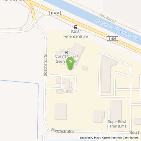 Standortübersicht der Strom (Elektro) Tankstelle: Geers Vermögensverwaltungs- und Beteiligungs GmbH & Co. KG in 49733, Haren