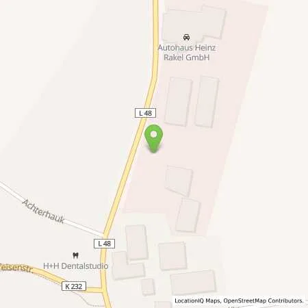 Standortübersicht der Tankstelle Autohaus H. Rakel GmbH in 49744 Geeste