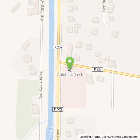 Standortübersicht der Strom (Elektro) Tankstelle: Autohaus Tieck GmbH in 49767, Twist