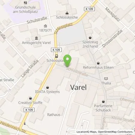 Standortübersicht der Tankstelle EWE Go GmbH in 26316 Varel