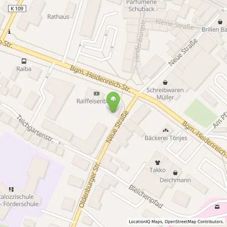 Standortübersicht der Tankstelle EWE Go GmbH in 26316 Varel