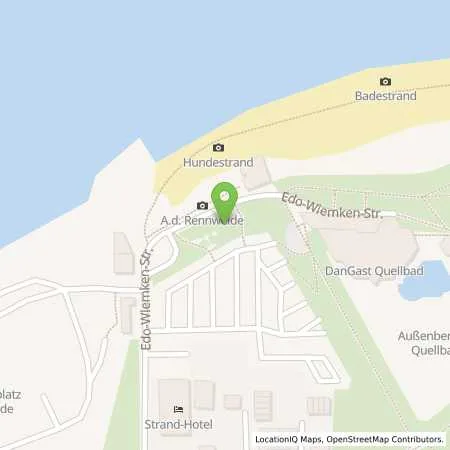 Standortübersicht der Tankstelle EWE Go GmbH in 26316 Varel/Dangast