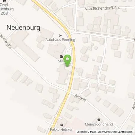 Standortübersicht der Tankstelle EWE Go GmbH in 26340 Neuenburg