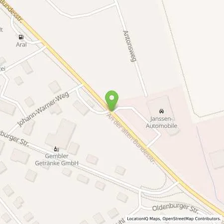 Standortübersicht der Tankstelle EWE Go GmbH in 26419 Schortens