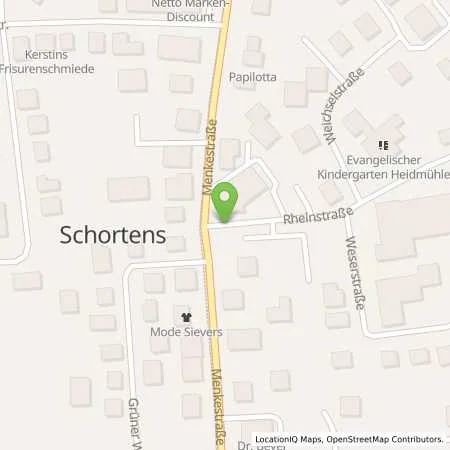 Standortübersicht der Tankstelle EWE Go GmbH in 26419 Schortens