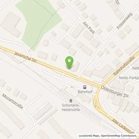 Standortübersicht der Tankstelle EWE Go GmbH in 26419 Schortens