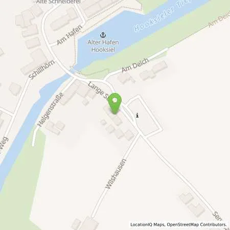 Standortübersicht der Tankstelle EWE Go GmbH in 26434 Wangerland