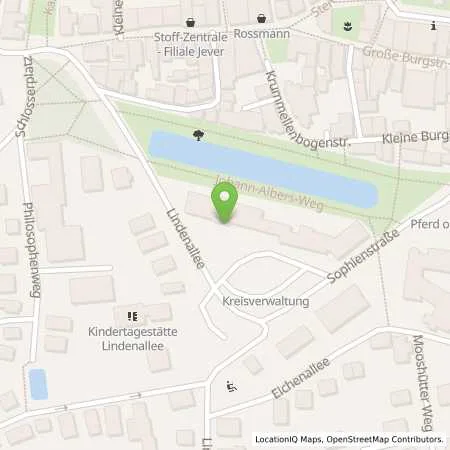 Standortübersicht der Tankstelle EWE Go GmbH in 26441 Jever