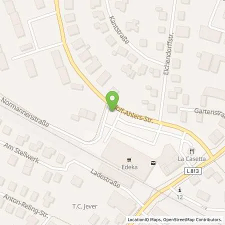 Standortübersicht der Tankstelle EWE Go GmbH in 26441 Jever