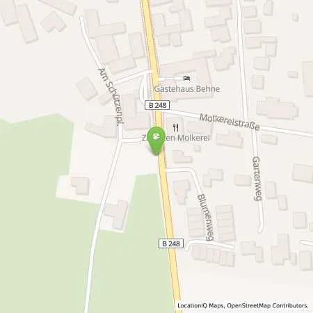 Standortübersicht der Tankstelle LSW Energie GmbH & Co. KG in 38468 Ehra-Lessien