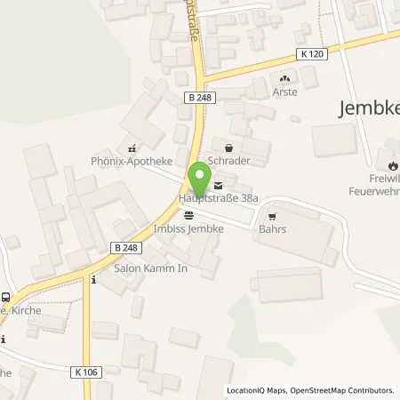 Standortübersicht der Tankstelle LSW Energie GmbH & Co. KG in 38477 Jembke