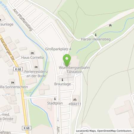 Standortübersicht der Strom (Elektro) Tankstelle: Harz Energie GmbH & Co. KG in 38700, Braunlage