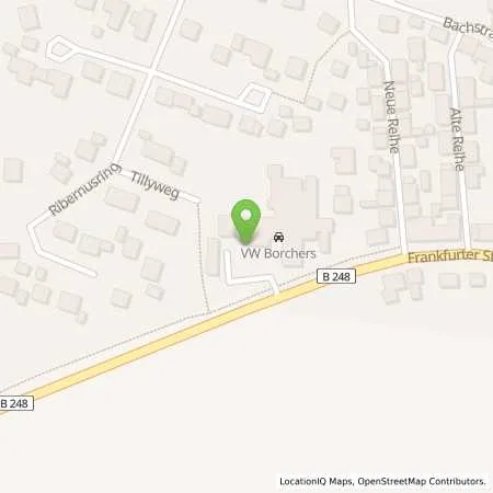 Standortübersicht der Tankstelle Klaus Borchers Inhaber Detlef Borchers e.K. in 38729 Lutter am Barenberge