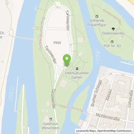 Standortübersicht der Tankstelle Versorgungbetriebe Hann. Münden GmbH in 34346 Hann. Münden