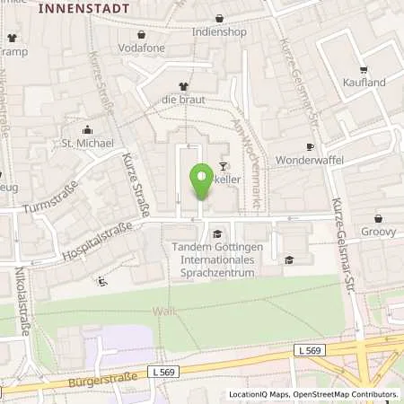 Standortübersicht der Tankstelle Stadtwerke Göttingen AG in 37073 Göttingen