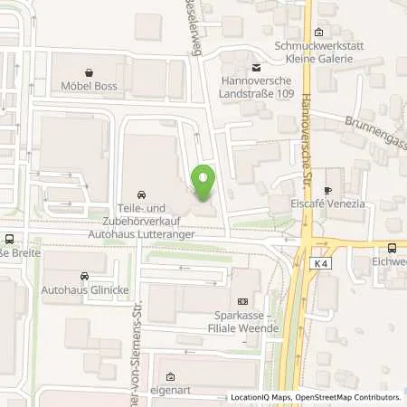 Standortübersicht der Tankstelle Porsche Zentrum Göttingen in 37077 Göttingen