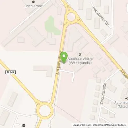 Standortübersicht der Tankstelle Autohaus Abicht GmbH in 37115 Duderstadt