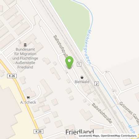 Standortübersicht der Strom (Elektro) Tankstelle: EAM Netz GmbH in 37133, Friedland