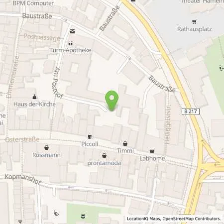 Standortübersicht der Tankstelle GWS Stadtwerke Hameln GmbH in 31785 Hameln