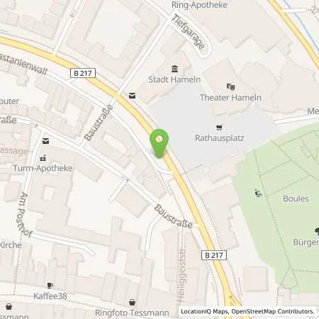 Standortübersicht der Tankstelle GWS Stadtwerke Hameln GmbH in 31785 Hameln