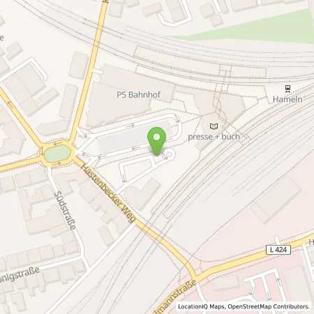 Standortübersicht der Tankstelle GWS Stadtwerke Hameln GmbH in 31785 Hameln