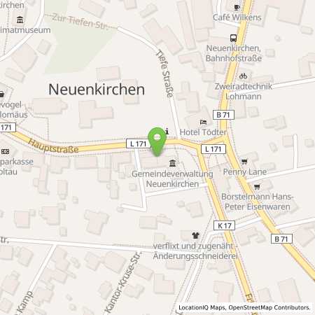Standortübersicht der Strom (Elektro) Tankstelle: EWE Go GmbH in 29643, Neuenkirchen