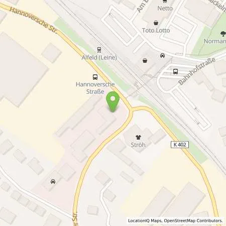 Standortübersicht der Tankstelle Überlandwerk Leinetal GmbH in 31061 Alfeld (Leine)