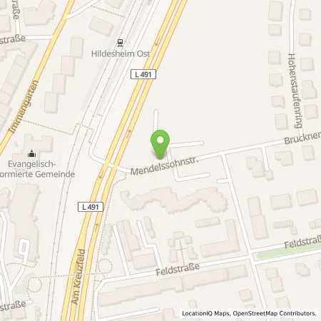 Standortübersicht der Tankstelle EVI Energieversorgung Hildesheim GmbH & Co. KG in 31141 Hildesheim