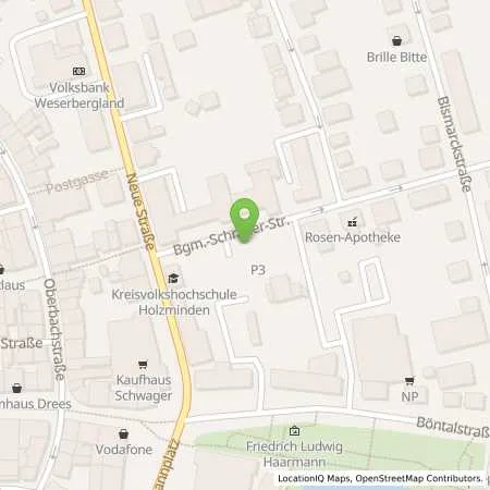Standortübersicht der Tankstelle Westfalen Weser Netz GmbH in 37603 Holzminden