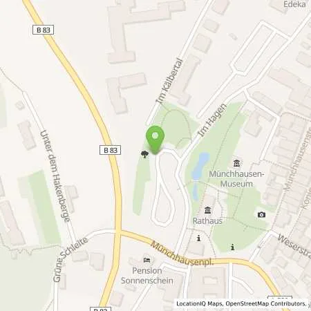 Standortübersicht der Tankstelle Westfalen Weser Netz GmbH in 37619 Bodenwerder