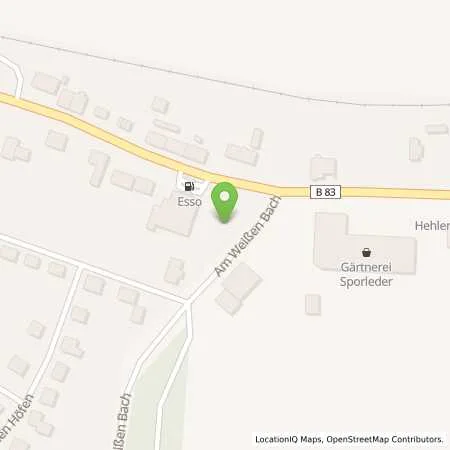 Standortübersicht der Tankstelle Westfalen Weser Netz GmbH in 37620 Halle