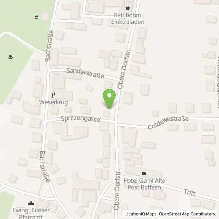 Standortübersicht der Tankstelle Westfalen Weser Netz GmbH in 37691 Boffzen