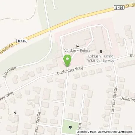 Standortübersicht der Tankstelle EWE VERTRIEB GmbH in 26789 Leer