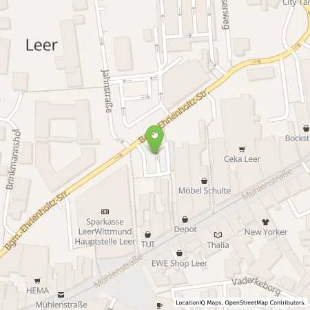 Standortübersicht der Tankstelle EWE Go GmbH in 26789 Leer