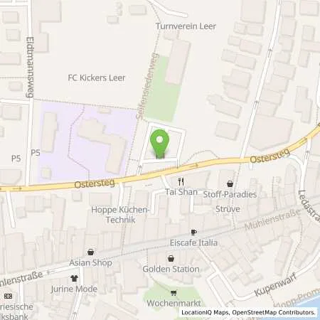 Standortübersicht der Tankstelle EWE Go GmbH in 26789 Leer