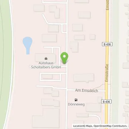 Standortübersicht der Tankstelle EWE Go GmbH in 26789 Leer